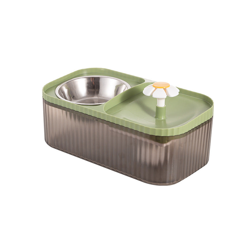 KFX-3343421 Large Capacity Cat and Dog Automatic Feeder with Detachable Water Fountain in Multiple Colors
