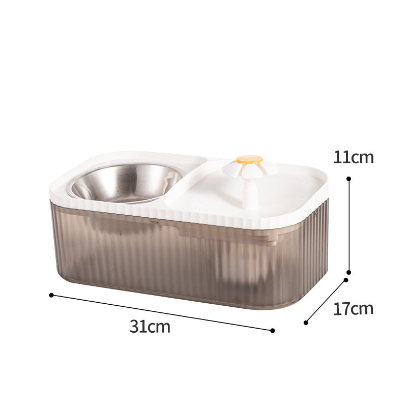 KFX-3343421 Large Capacity Cat and Dog Automatic Feeder with Detachable Water Fountain in Multiple Colors