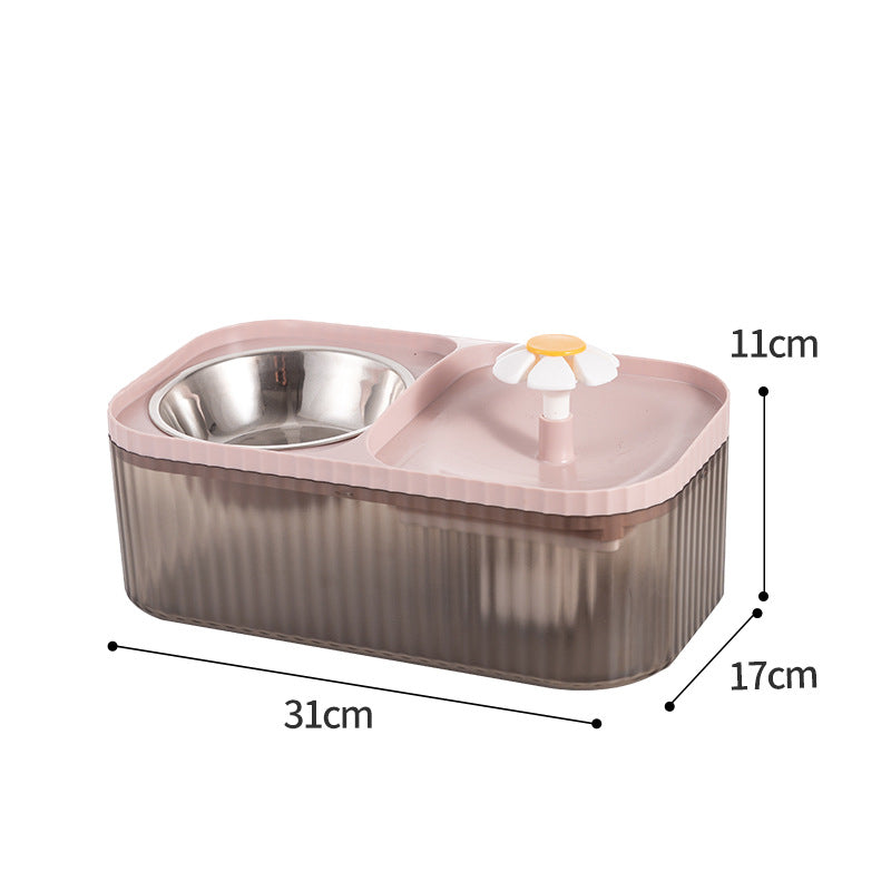 KFX-3343421 Large Capacity Cat and Dog Automatic Feeder with Detachable Water Fountain in Multiple Colors