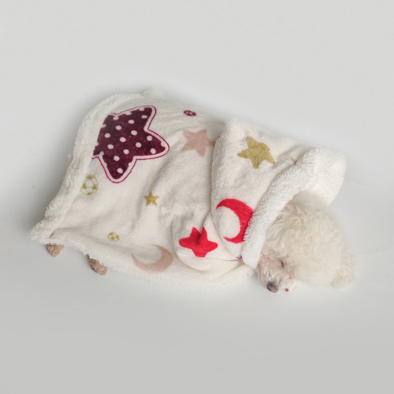 KFX-3344957 Coral Fleece Portable Pet Cloak Pajamas in XINGX and Moon Design