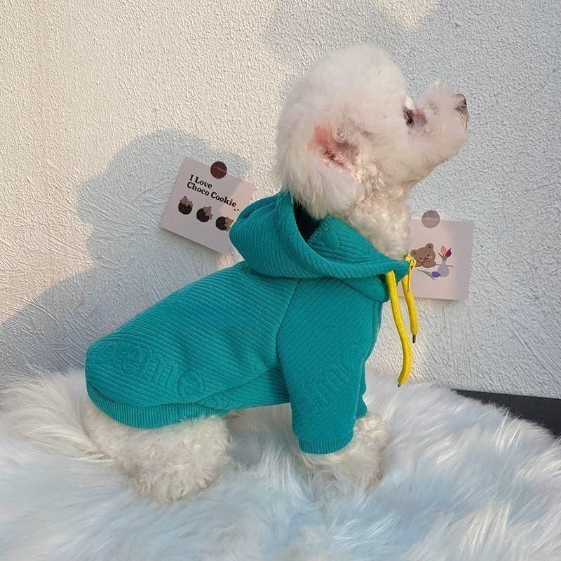 KFX-3348413 Pet Sweater in Monochrome Colors - Lake Green and Rose Red, Bamboo Material