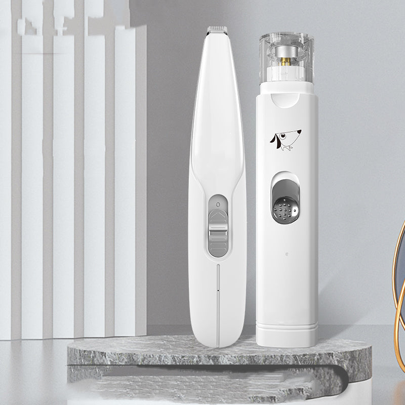 KFX-3348925 Pet Paw Hair Trimmer with USB Charging and LED Light – Rechargeable Dog Grooming Tool