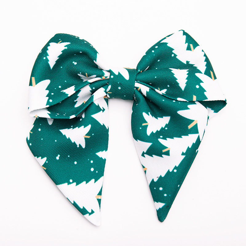KFX-3350717 Geometric Triangle Scarf Set with Butterfly Bow Tie and Hair Accessories