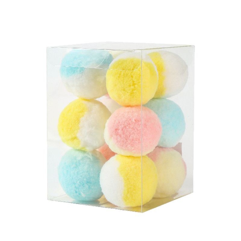 KFX-3352765 Cat Teasing Ball Set in Mixed Sizes - High Elasticity Cotton Thread for Fun Playtime