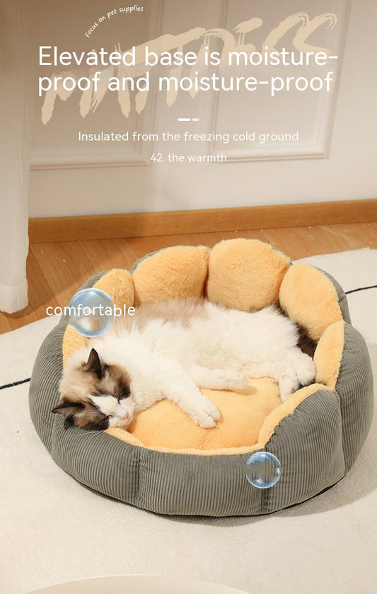 KFX-3353149 Cozy Removable and Washable Plush Cat and Dog Kennel - Available in Multiple Sizes and Colors