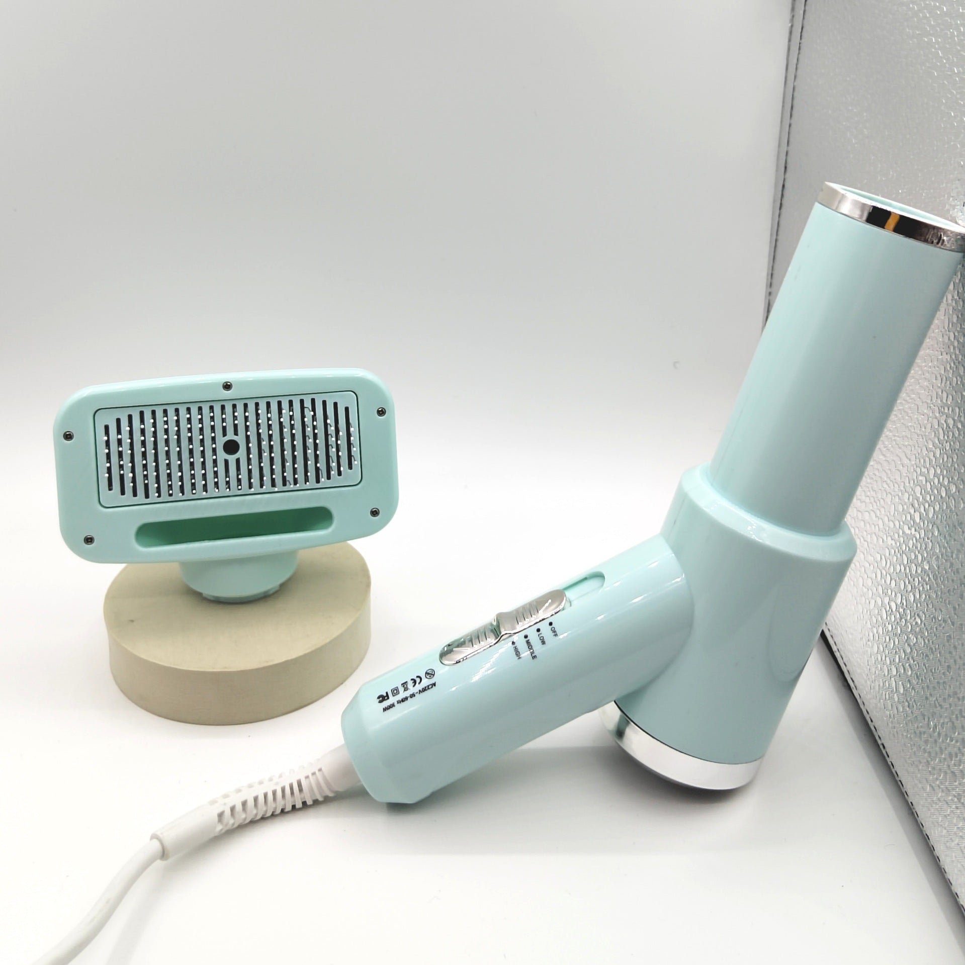 KFX-3354685 Pet Hair Dryer Comb for Cats and Dogs - 3rd Generation, Multiple Plug Options Available