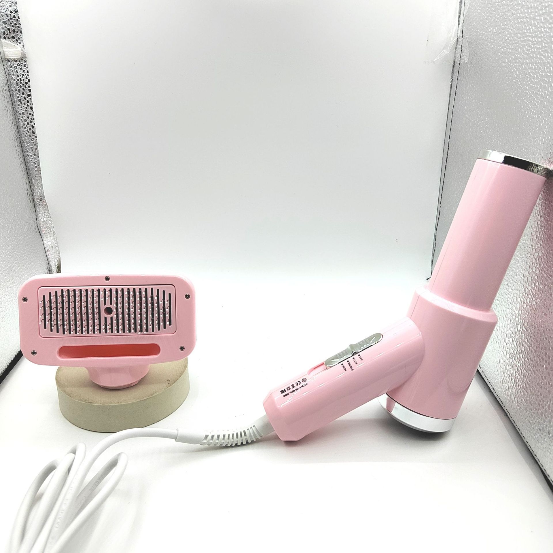 KFX-3354685 Pet Hair Dryer Comb for Cats and Dogs - 3rd Generation, Multiple Plug Options Available