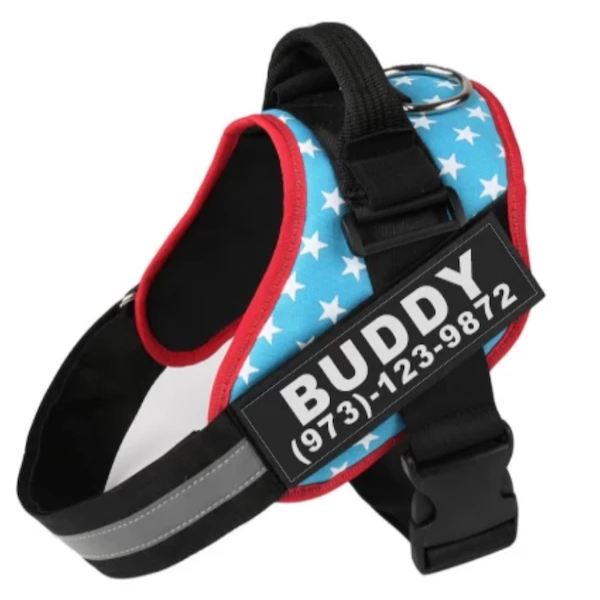 KFX-3354941 Reflective Adjustable No-Pull Dog Harness Vest - Breathable and Comfortable for Small to Large Dogs and Cats