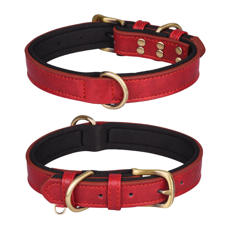 KFX-3355069 Breathable Monochrome Pet Collar in Various Sizes for All Seasons