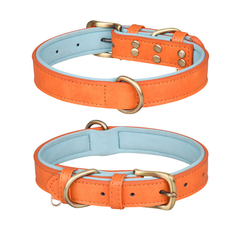 KFX-3355069 Breathable Monochrome Pet Collar in Various Sizes for All Seasons