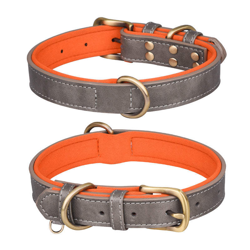 KFX-3355069 Breathable Monochrome Pet Collar in Various Sizes for All Seasons