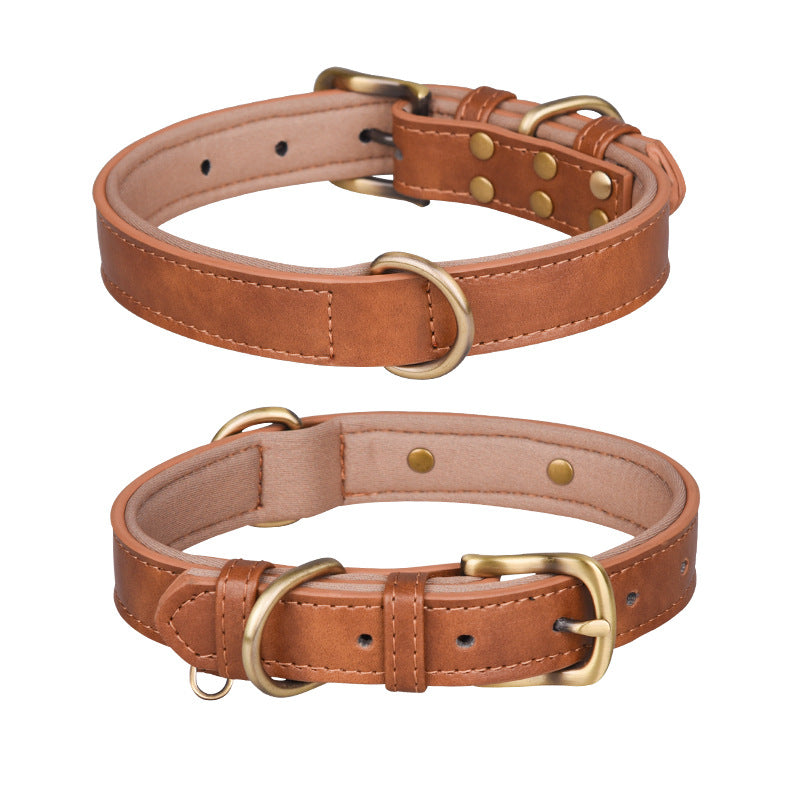 KFX-3355069 Breathable Monochrome Pet Collar in Various Sizes for All Seasons