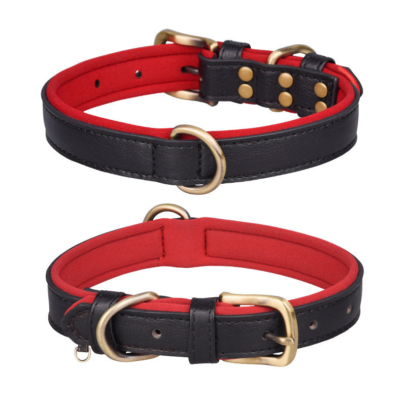 KFX-3355069 Breathable Monochrome Pet Collar in Various Sizes for All Seasons