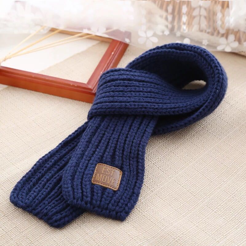 KFX-3355453 Colorful Wool Cartoon Dog Scarf for Stylish Pets - 120CM x 8CM