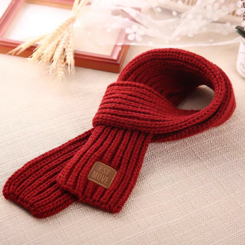 KFX-3355453 Colorful Wool Cartoon Dog Scarf for Stylish Pets - 120CM x 8CM