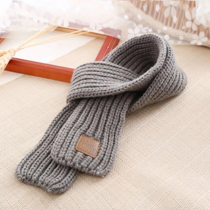 KFX-3355453 Colorful Wool Cartoon Dog Scarf for Stylish Pets - 120CM x 8CM