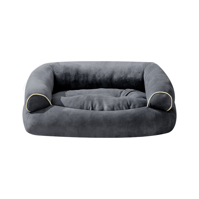 KFX-3357501 Cozy Soft Velvet Pet Sofa Bed for Small Dogs and Cats - Multiple Sizes Available
