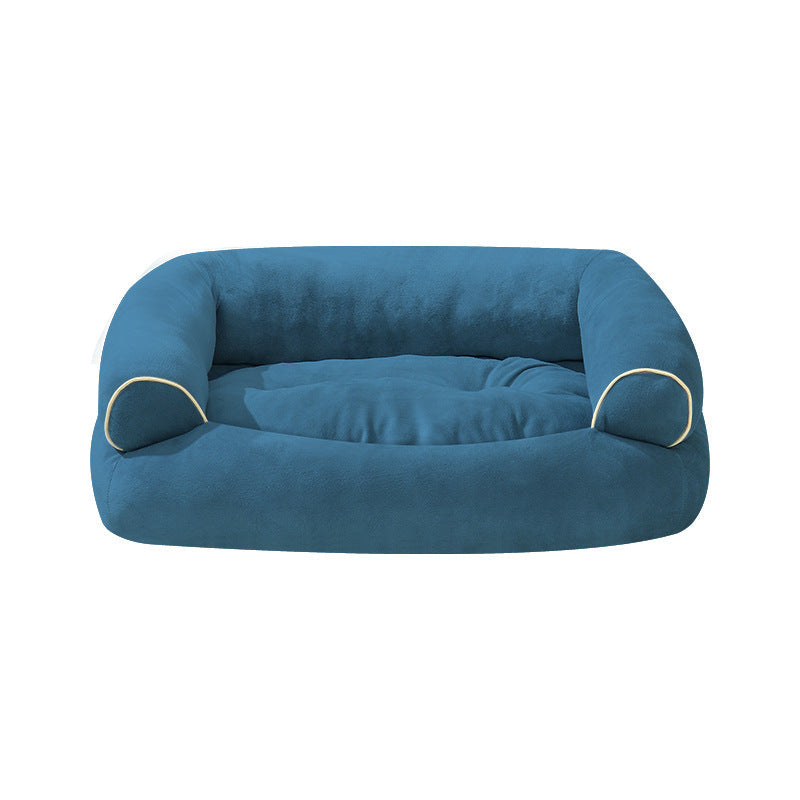 KFX-3357501 Cozy Soft Velvet Pet Sofa Bed for Small Dogs and Cats - Multiple Sizes Available