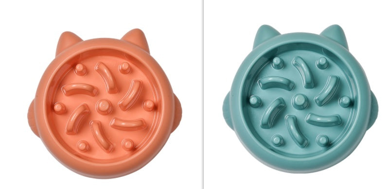 KFX-3359037 Pet Slow Feeder Bowls for Dogs and Cats - Anti-Gulping Dish to Promote Healthy Eating