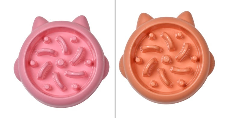 KFX-3359037 Pet Slow Feeder Bowls for Dogs and Cats - Anti-Gulping Dish to Promote Healthy Eating