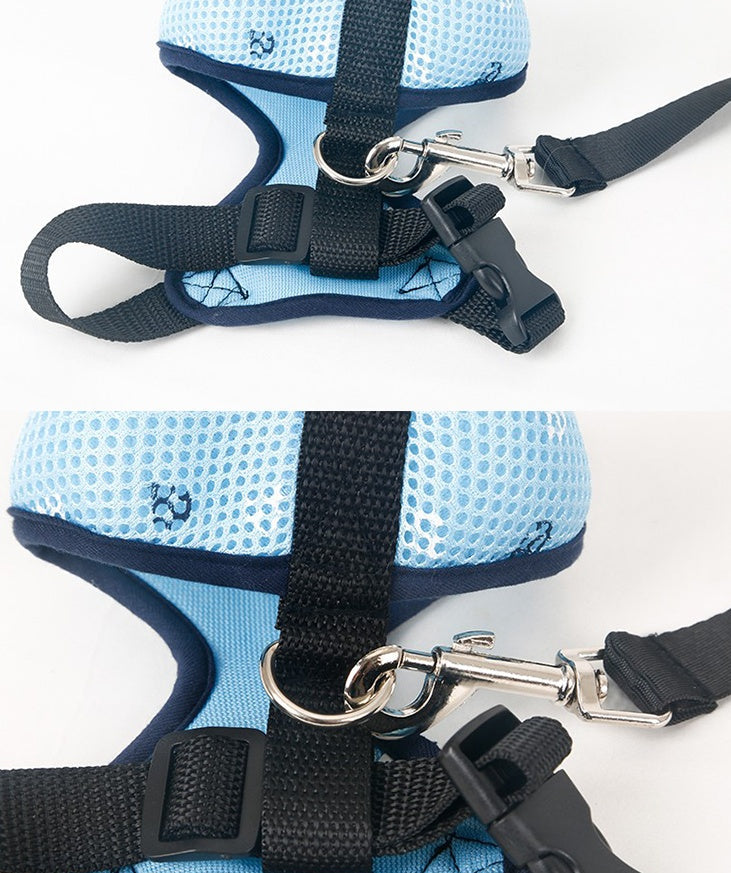 KFX-3360317 Durable Nylon Pet Sling with Adjustable Reflective Collar and Traction Rope