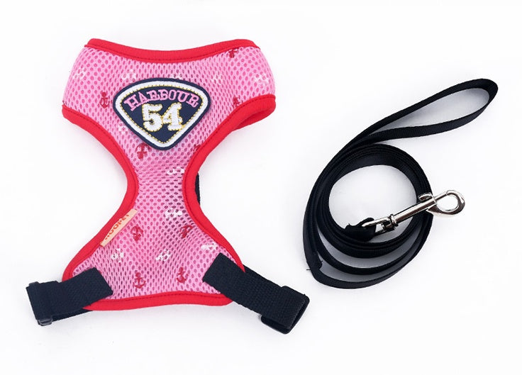 KFX-3360317 Durable Nylon Pet Sling with Adjustable Reflective Collar and Traction Rope