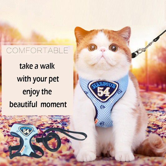 KFX-3360317 Durable Nylon Pet Sling with Adjustable Reflective Collar and Traction Rope