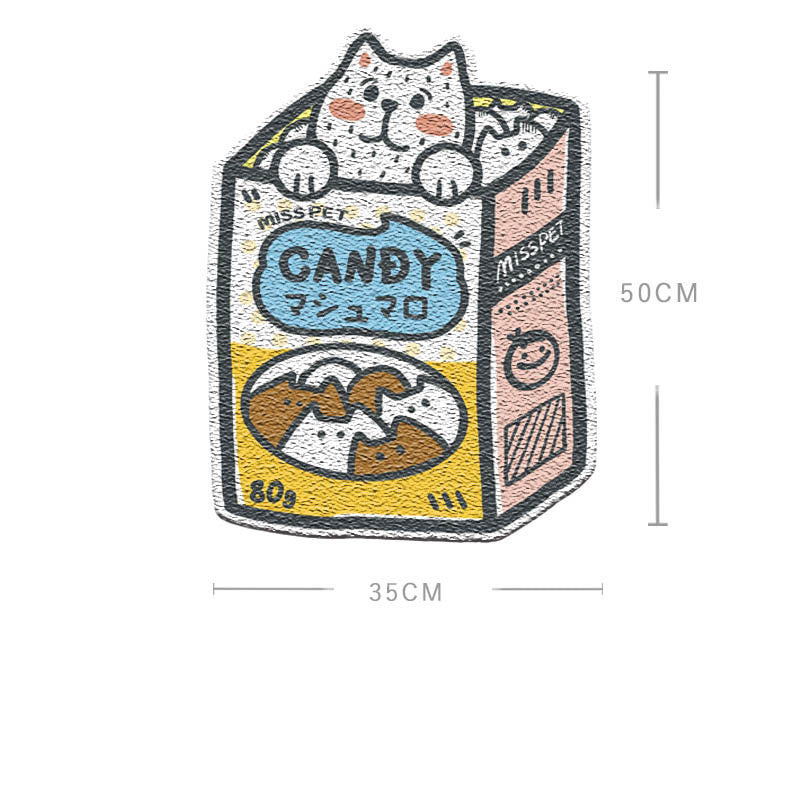 KFX-3360701 Cat Litter Box Foot Pad for Easy Cleanup - Assorted Designs