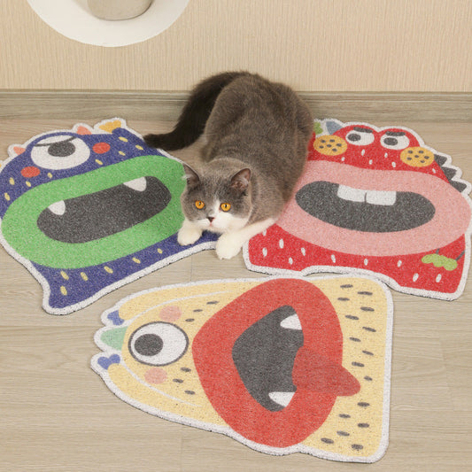 KFX-3360701 Cat Litter Box Foot Pad for Easy Cleanup - Assorted Designs