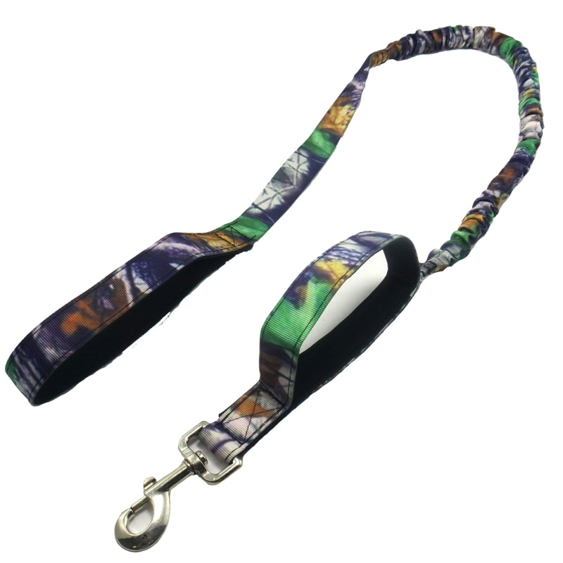 KFX-3364413 Adjustable Camouflage Elastic Pet Leash - Various Colors Available