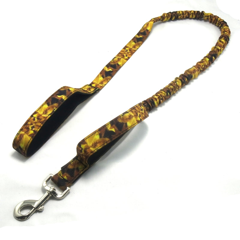 KFX-3364413 Adjustable Camouflage Elastic Pet Leash - Various Colors Available