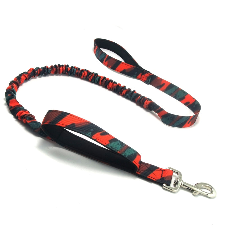 KFX-3364413 Adjustable Camouflage Elastic Pet Leash - Various Colors Available