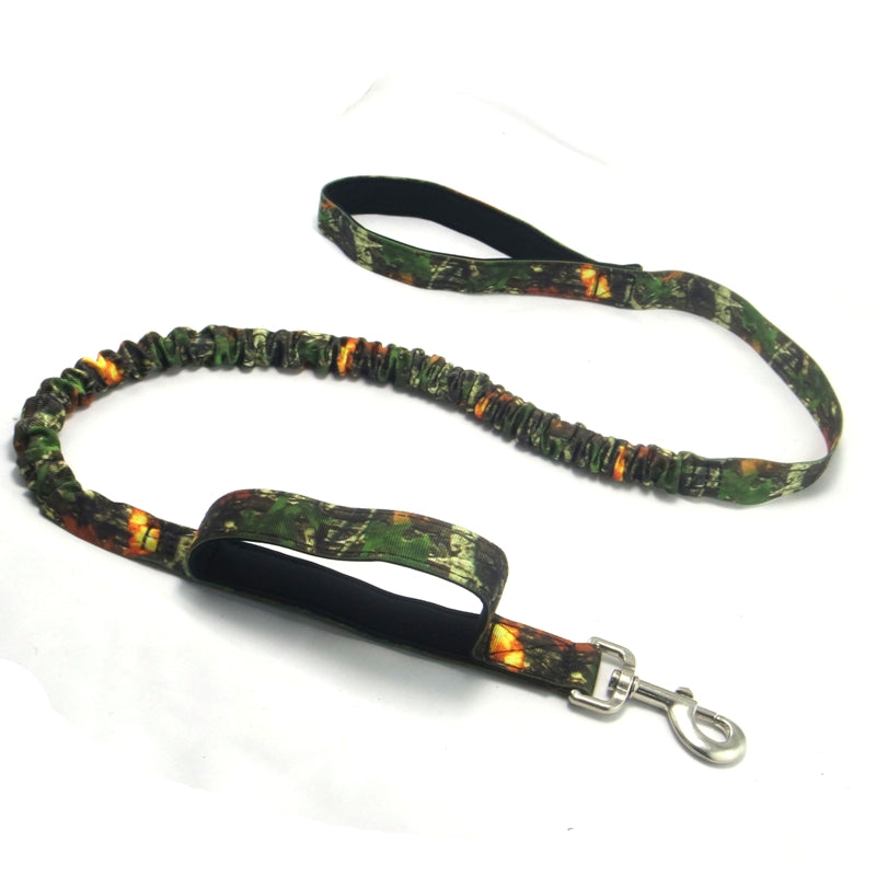 KFX-3364413 Adjustable Camouflage Elastic Pet Leash - Various Colors Available