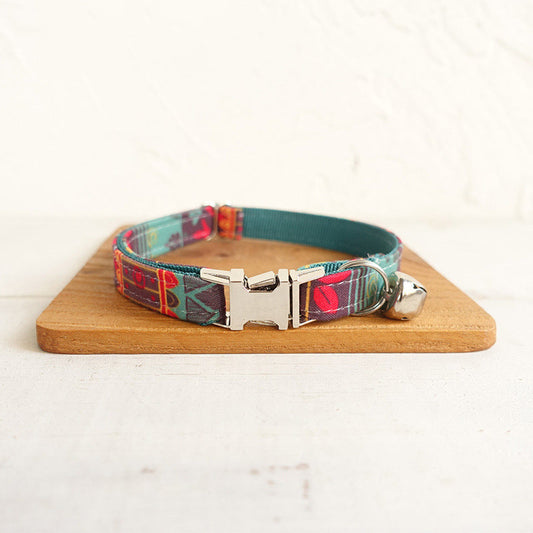 KFX-3366589 Adjustable Cloth and Webbing Pet Collar for Comfort and Durability