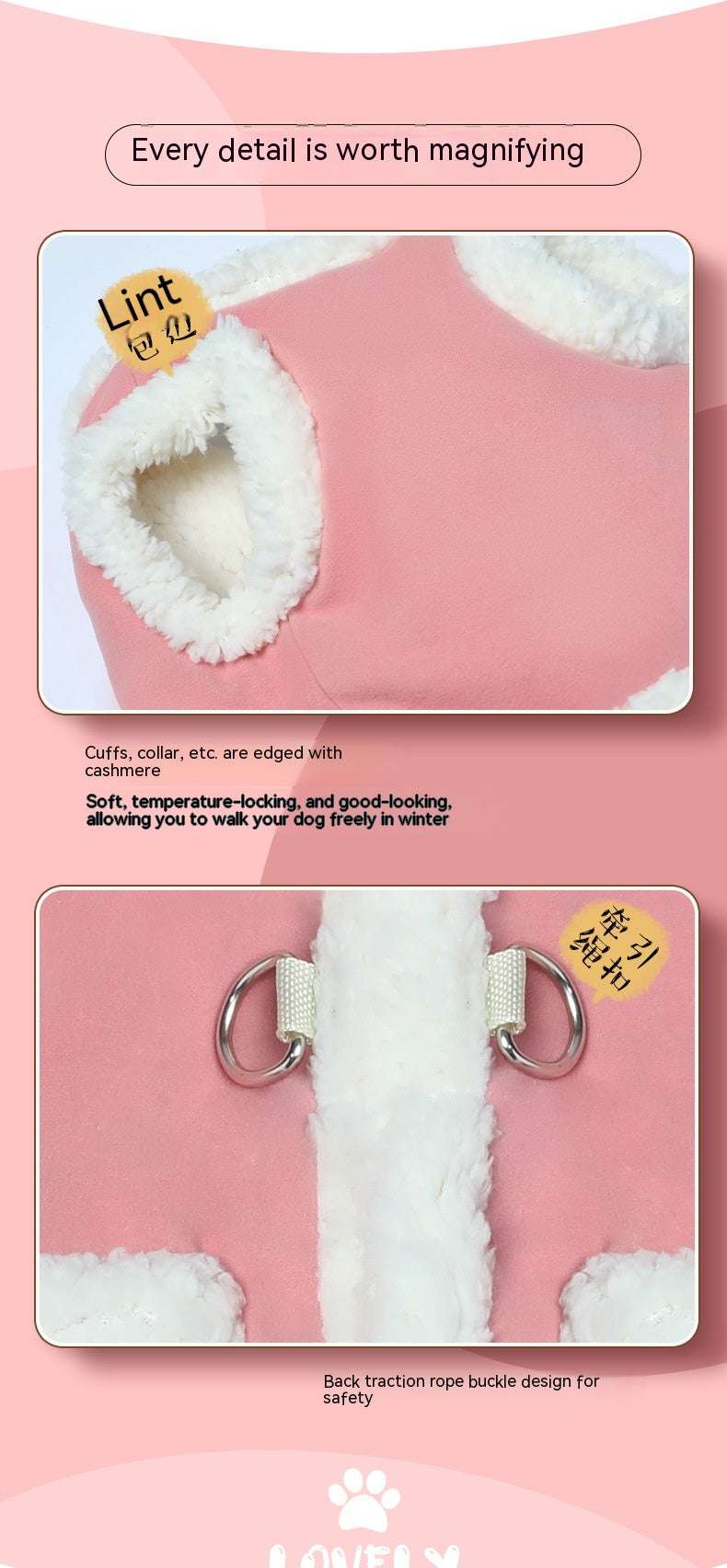 KFX-3370941 Cozy Cotton Pet Vest and Scarf Set for Small Dogs and Cats in Various Colors