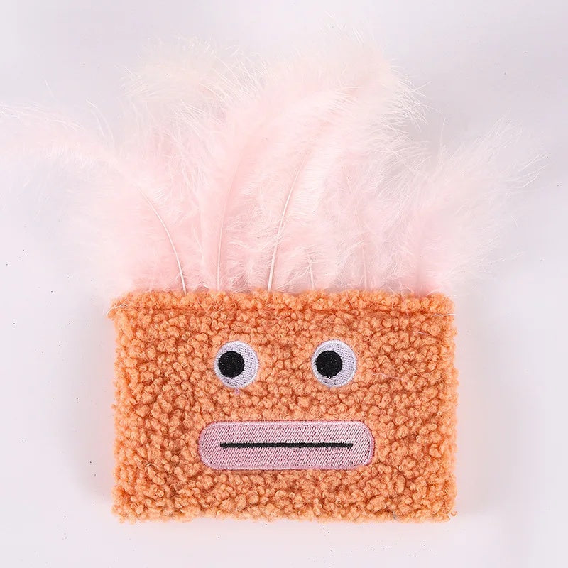 KFX-3371837 Big Mouth Explosion Head Catnip Plush Toy for Playful Cats