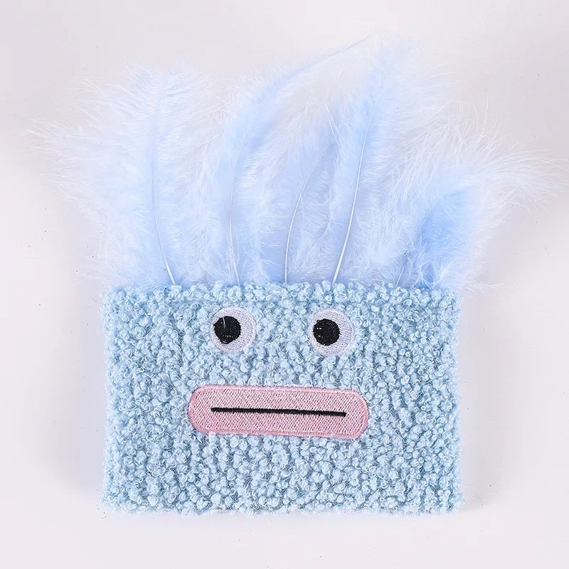KFX-3371837 Big Mouth Explosion Head Catnip Plush Toy for Playful Cats