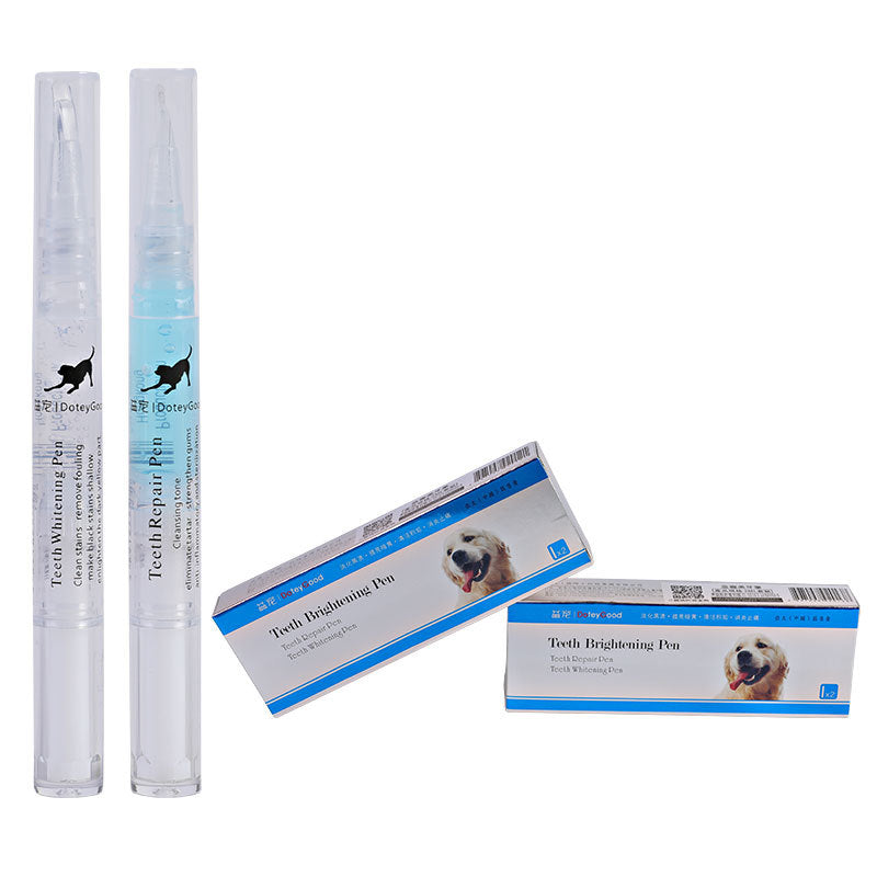 KFX-3372221 Pet Teeth Cleaning Pen Kit for Dogs and Cats - 2-Piece Tartar Removal and Gum Care Set