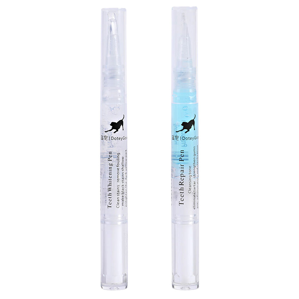 KFX-3372221 Pet Teeth Cleaning Pen Kit for Dogs and Cats - 2-Piece Tartar Removal and Gum Care Set