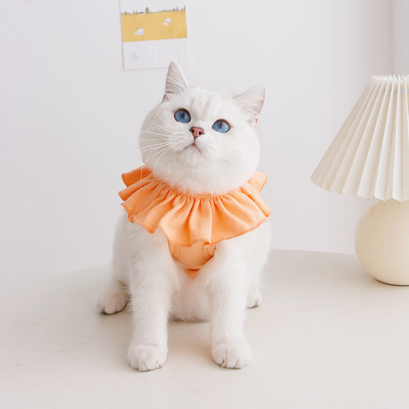 KFX-3372733 Breathable Summer Cat Surgical Gown - Soft Cotton Sterilization Suit for Puppies and Kittens