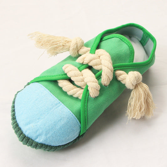 KFX-3375165 Creative Pet Vocal Cloth Slippers Toy for Interactive Play