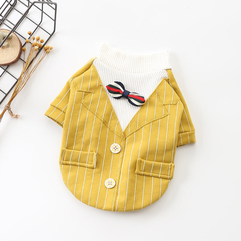 KFX-3376701 Cozy Cotton Dog Suits for Autumn and Winter - Available in Red and Yellow, Sizes S to XXXL
