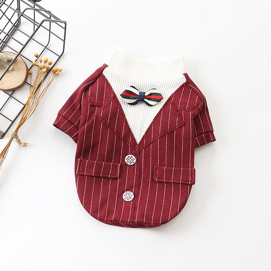 KFX-3376701 Cozy Cotton Dog Suits for Autumn and Winter - Available in Red and Yellow, Sizes S to XXXL