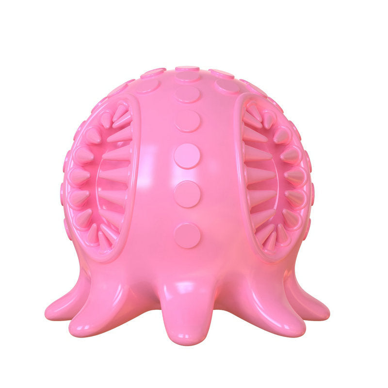 KFX-3378749 Interactive Octopus Dog Chew Toy for Teeth Cleaning and Breath Freshening