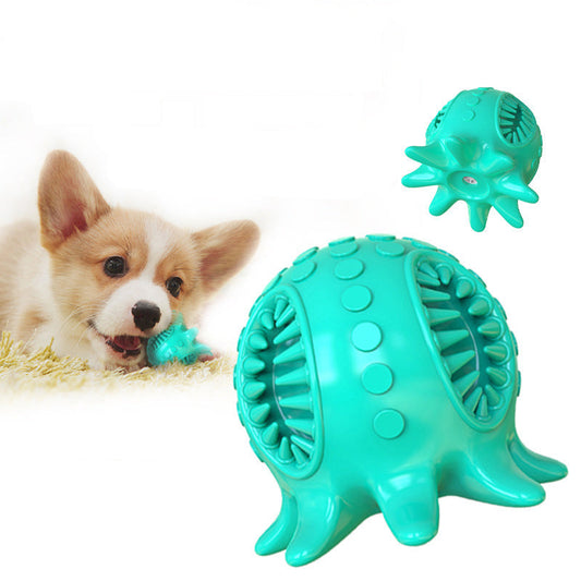 KFX-3378749 Interactive Octopus Dog Chew Toy for Teeth Cleaning and Breath Freshening
