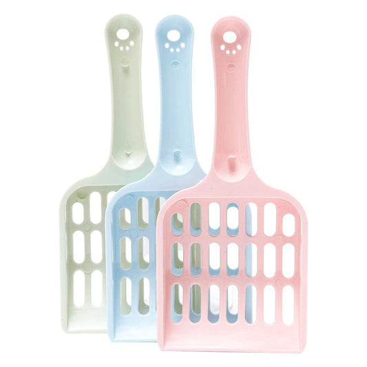 KFX-3381693 Plastic Cat Litter Shovel - Multi-Color Small Cleaning Tool for Easy Pet Waste Removal