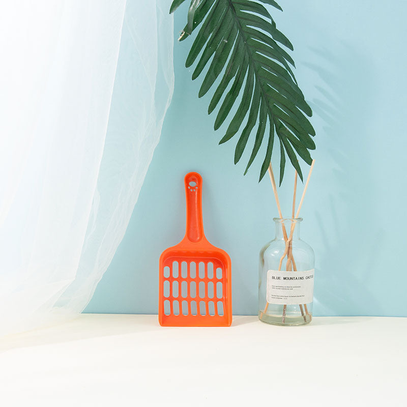 KFX-3381693 Plastic Cat Litter Shovel - Multi-Color Small Cleaning Tool for Easy Pet Waste Removal