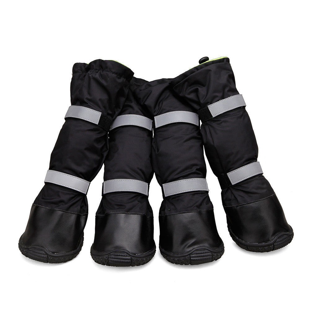 KFX-3382717 Waterproof and Snowproof Dog Shoes - Comfortable Rubber Rain Boots in Various Colors