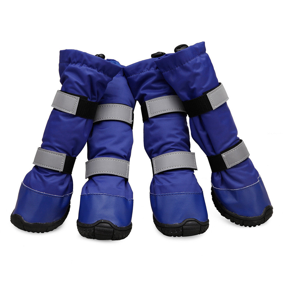 KFX-3382717 Waterproof and Snowproof Dog Shoes - Comfortable Rubber Rain Boots in Various Colors