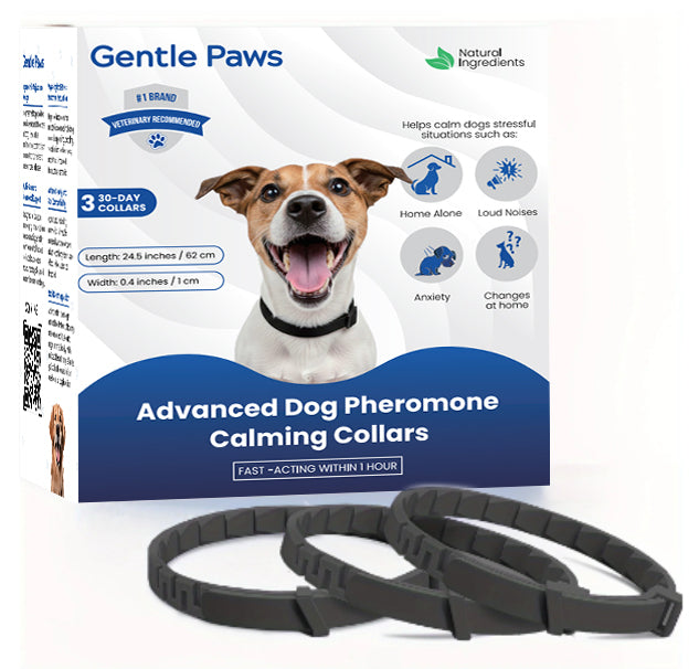 KFX-3387837 Pet Calming Collar for Cats and Dogs - 3 Pack, 4 Pack Options Available, Plastic Material, Plain Design